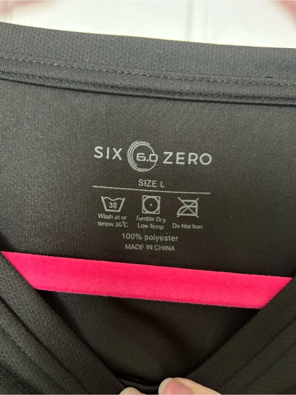Six Zero Men's black Pickleball Short Sleeve Performance Tee - Picture 4 of 4